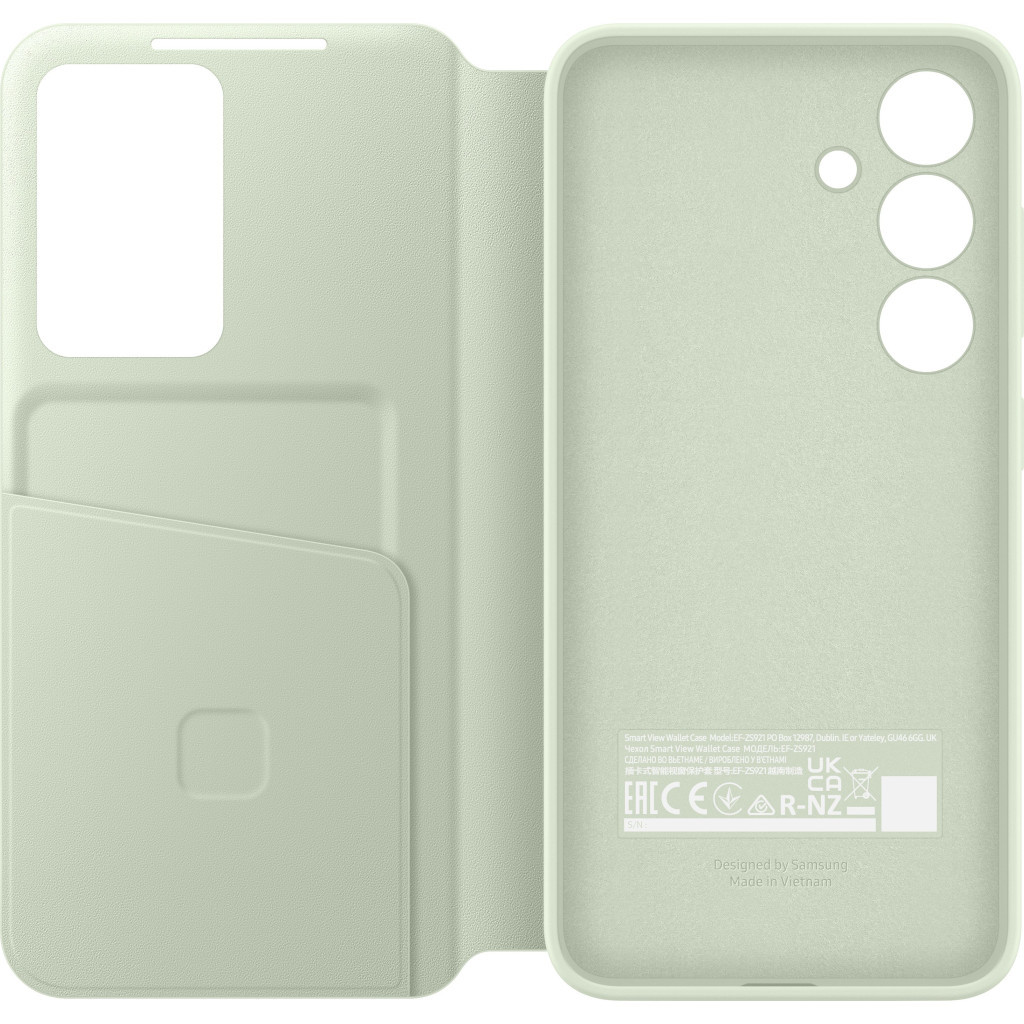 Чохол до мобільного телефона Samsung Galaxy S24 (S921) Smart View Wallet Case Lime (EF-ZS921CGEGWW) - зображення 5