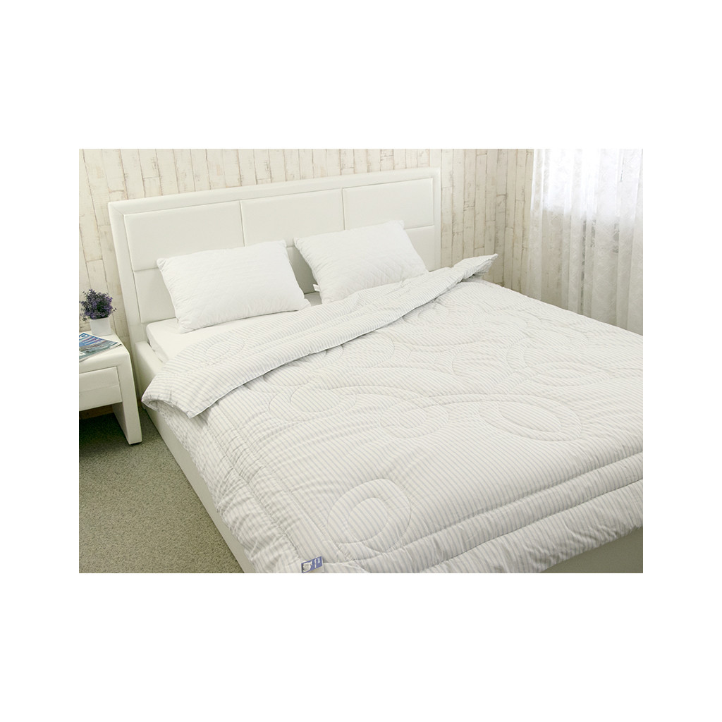 Ковдра Руно вовняна Blue stripes 172х205 (316.02ШУ_Blue stripes) - зображення 6