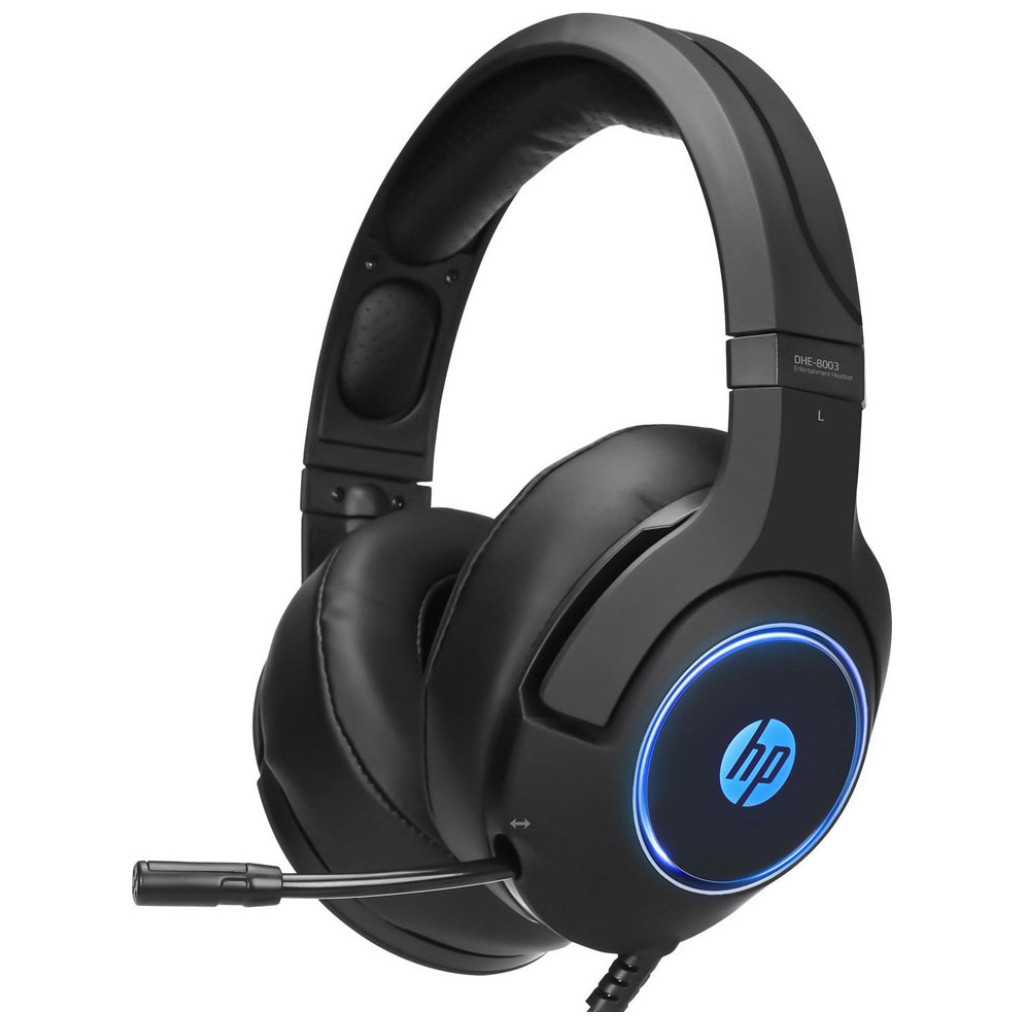 Навушники HP DHE-8003 Gaming 7.1 Sound RGB USB Black - зображення 1