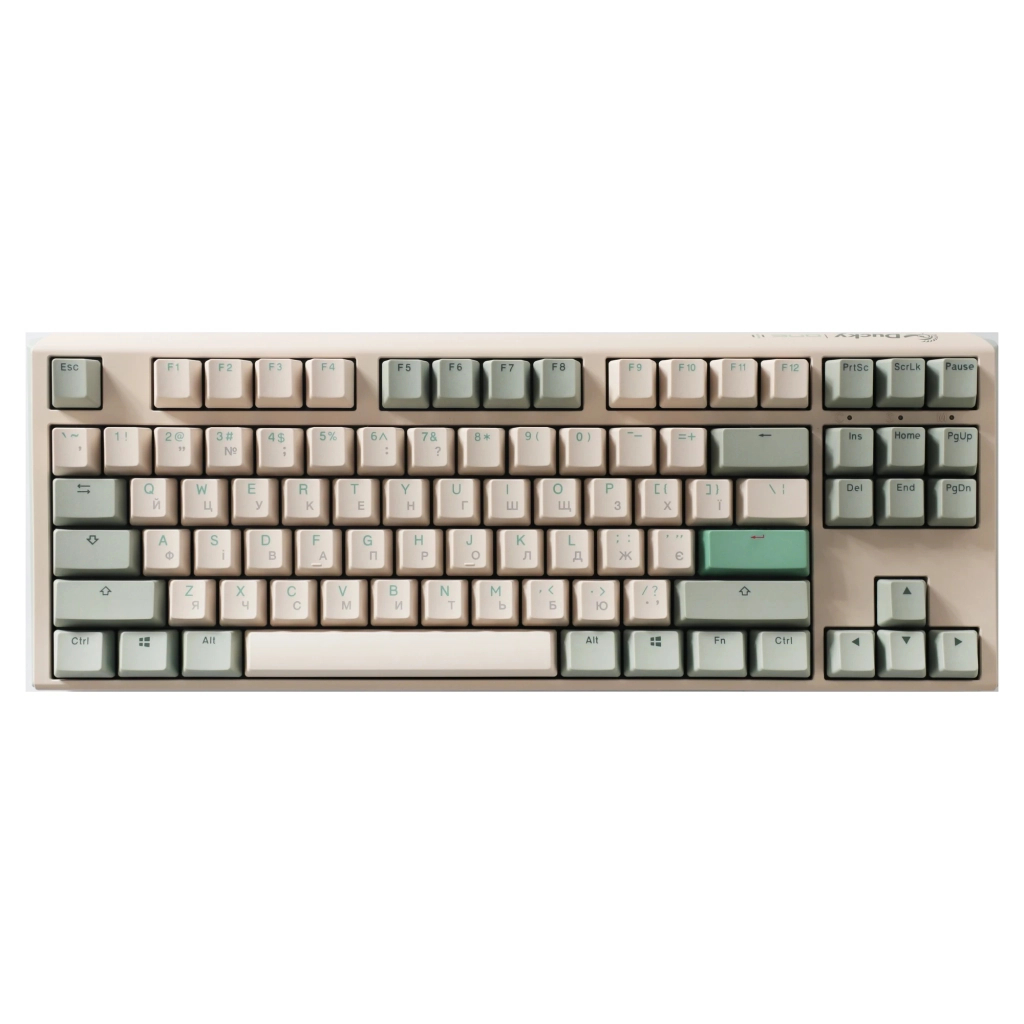 Клавіатура Ducky One 3 TKL Cherry MX Speed Silver UA USB Cream (DKON2187-PUAPXМAEGGC1) - зображення 1