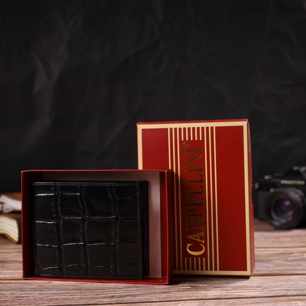 Гаманець Canpellini З натуральної шкіри Чорний (21925) - зображення 10