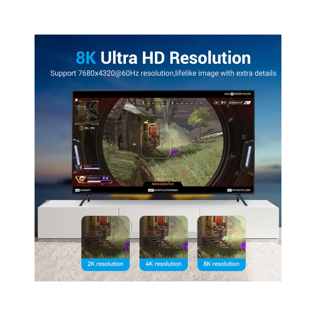 Кабель мультимедійний DisplayPort M to DisplayPort M 2.0m black VENTION (HCCBH) - picture 6