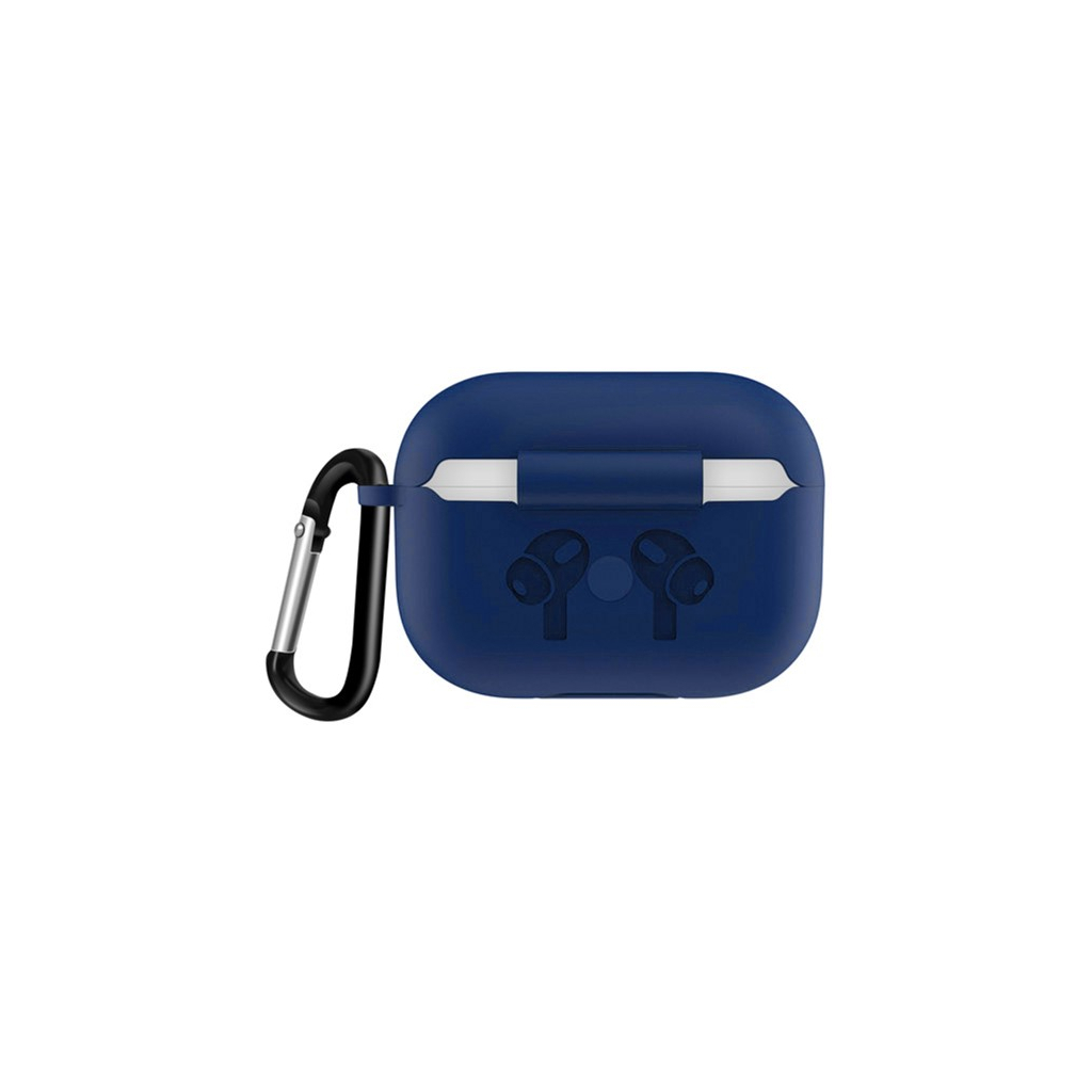 Чохол для навушників BeCover Silicon Protection для Apple AirPods Pro Navy Blue (704495) - зображення 2