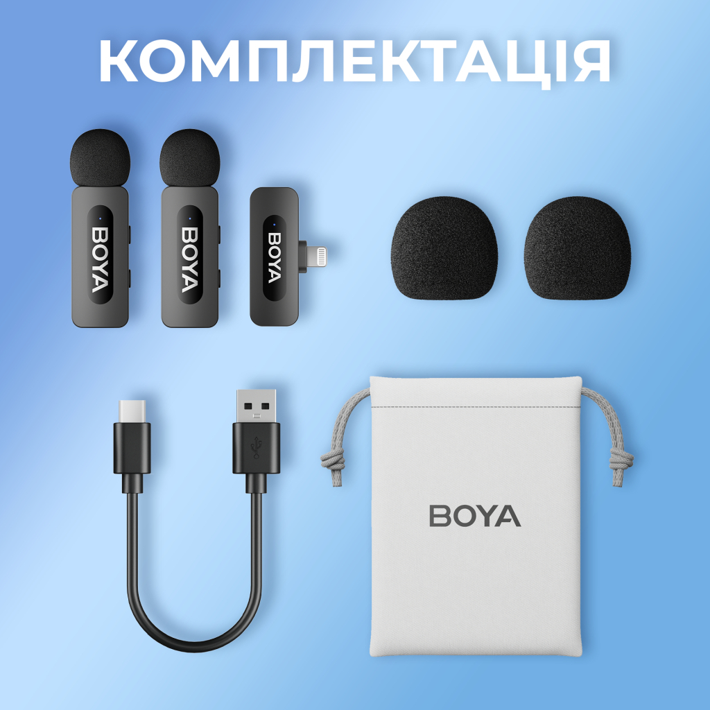 Мікрофон Boya BY-V2 Lightning Black (BY-V2) - изображение 17