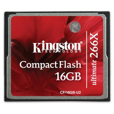Карта пам'яті Kingston Compact Flash Card 16GB 266x (CF/16GB-U2) - зображення 1