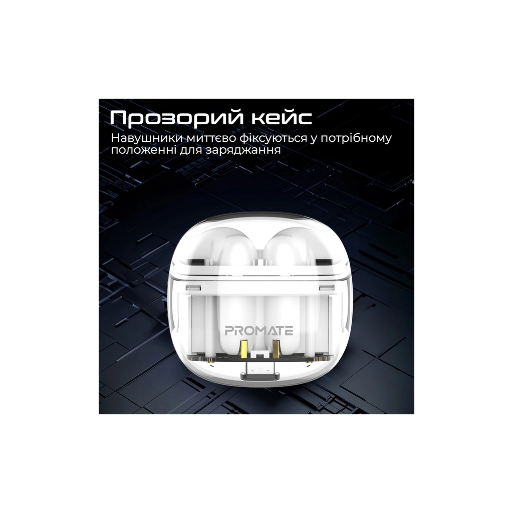 Навушники Promate TransPods White (transpods.white) - зображення 8