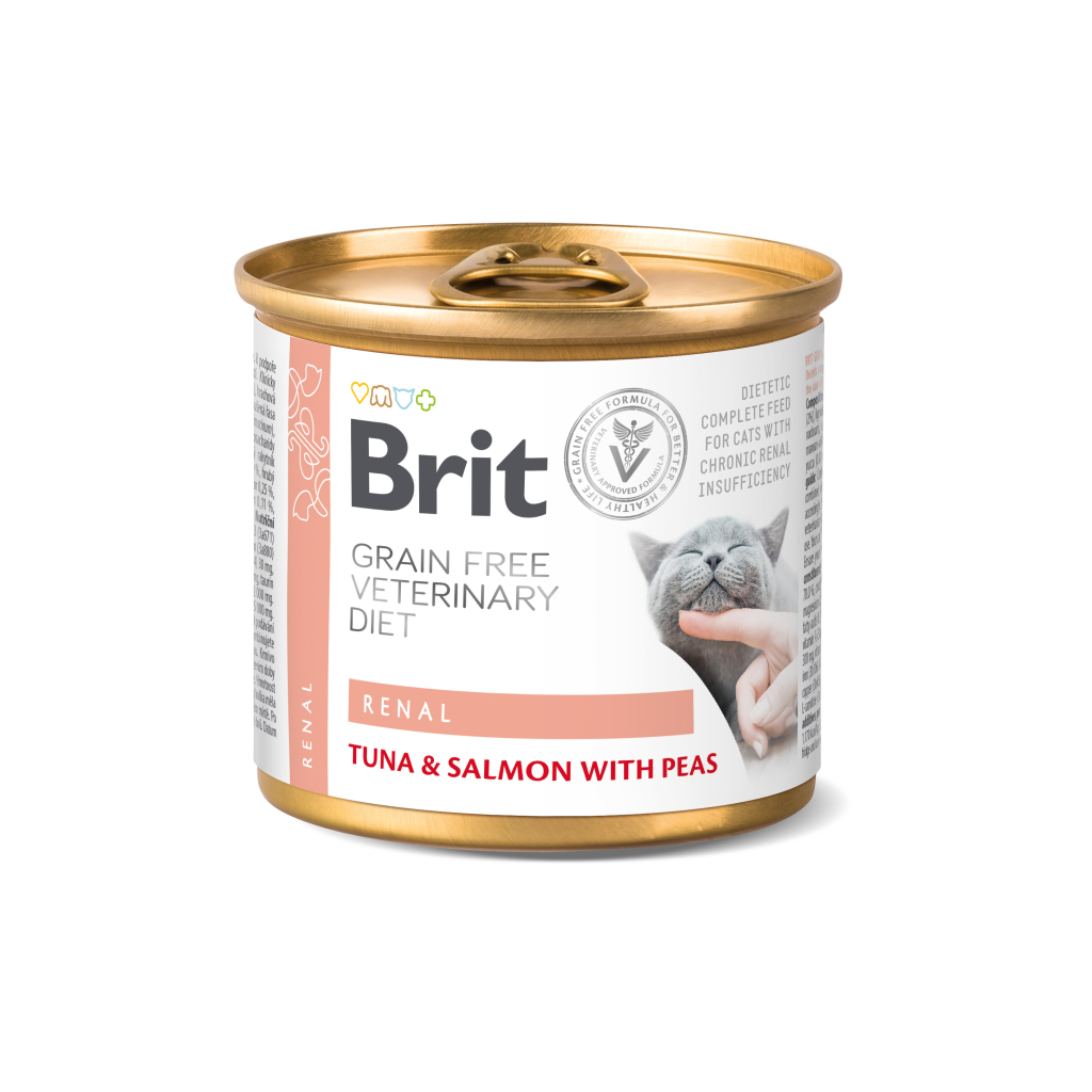 Консерви для котів Brit GF VetDiets Cat Renal 200 г (8595602549870) - зображення 1