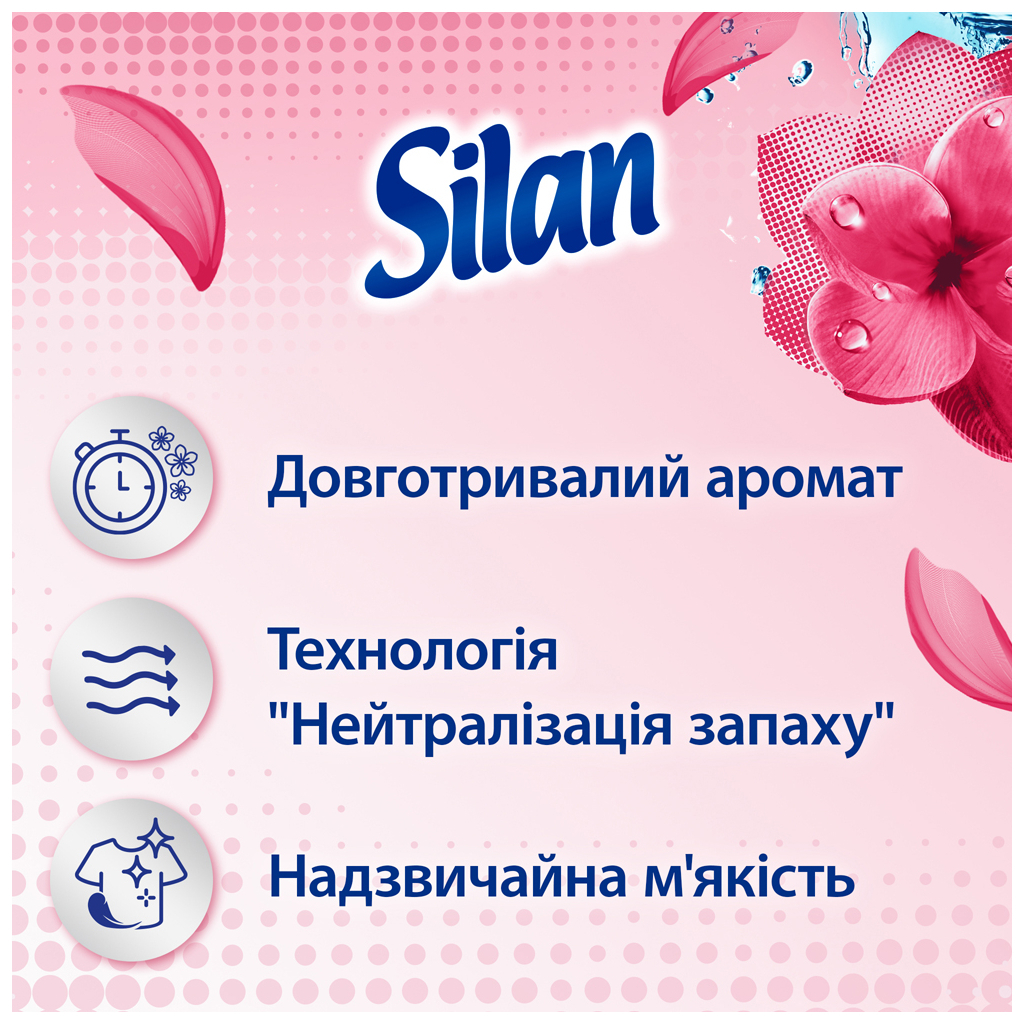 Кондиціонер для білизни Silan Фреш Контрол Свіжість квітів 2.775 л (9000101544527) - зображення 2