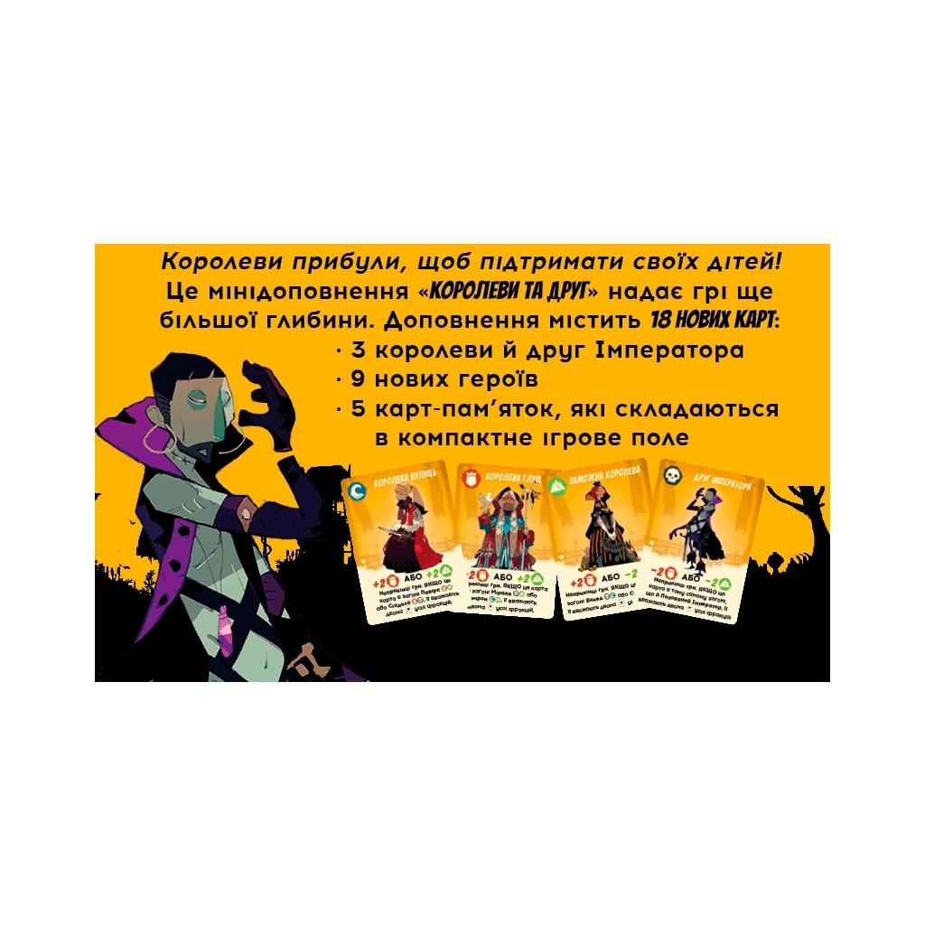 Настільна гра Geekach Games Таємні лідери. Королеви та друг (Hidden Leaders. Queens & Friend) (GKCH034XP) - зображення 2