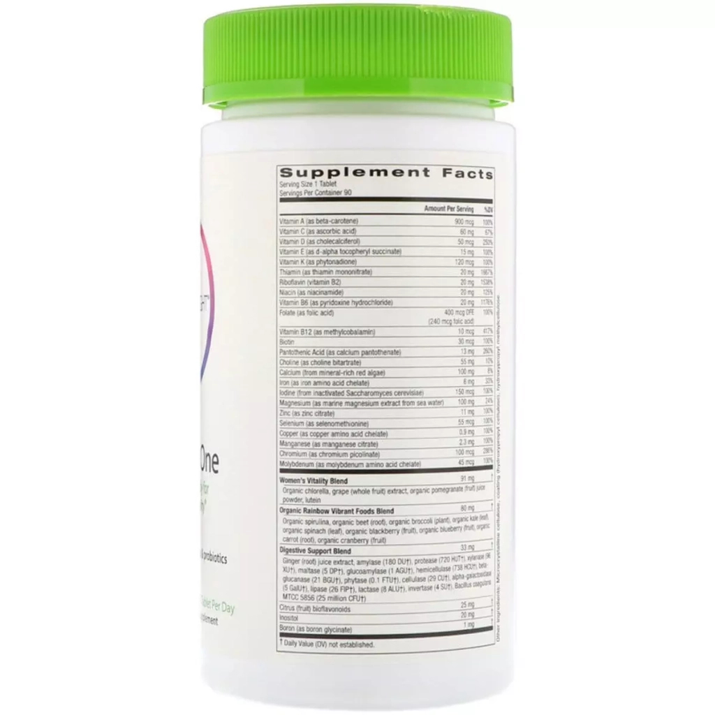 Вітамінно-мінеральний комплекс Rainbow Light Мультивітаміни для жінок, Women's One, 90 таблеток (RLT10882) - зображення 2