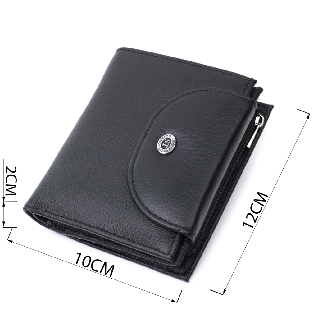 Гаманець ST Leather З натуральної шкіри Чорний (22711) - изображение 3