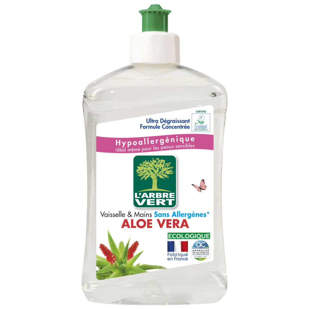 Засіб для ручного миття посуду L'Arbre Vert Алое вера 500 мл (3450601011030/3450601047091) - зображення 1