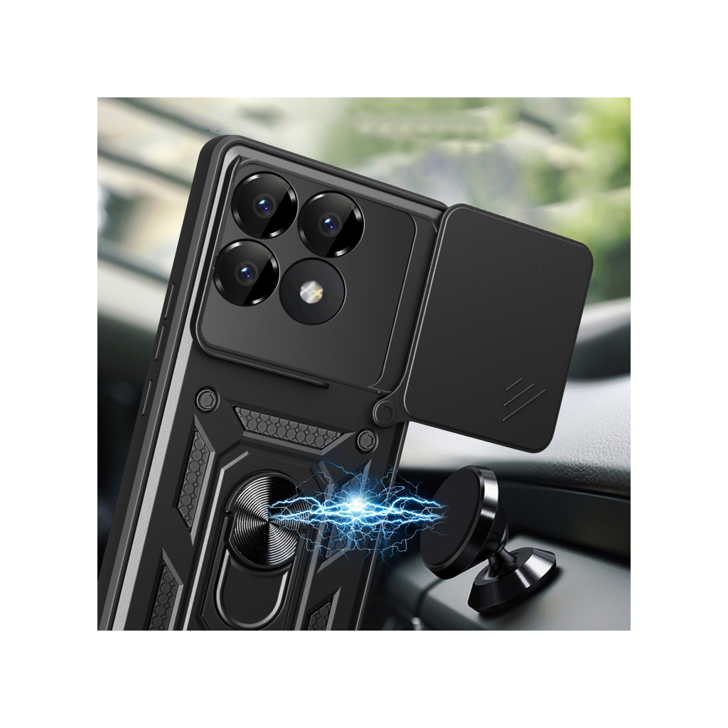 Чохол до мобільного телефона BeCover Military Poco F6 Pro Black (712166) - зображення 4