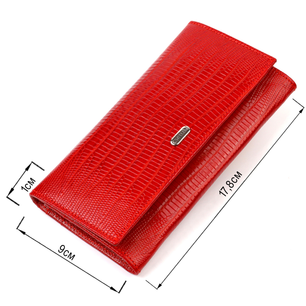 Гаманець Canpellini З натуральної шкіри Червоний (21823) - зображення 3