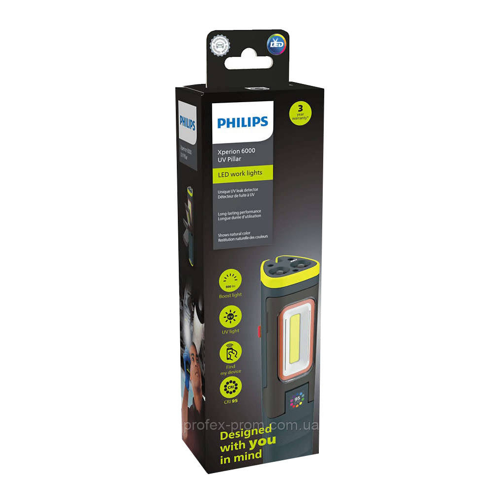 Ліхтар Philips Xperion 6000 LED WSL UV Pillar X60UVPI X1 (73725) - зображення 1