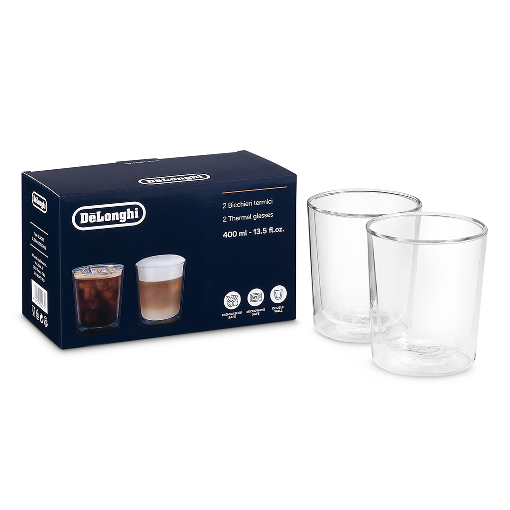 Набір склянок DeLonghi Drinks 400 мл 2 шт (00000024278) - зображення 1