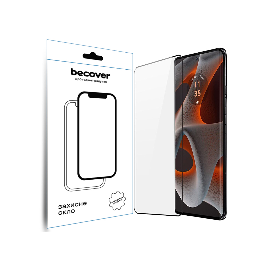 Скло захисне BeCover Motorola Edge 50 Pro Black (712346) - зображення 1