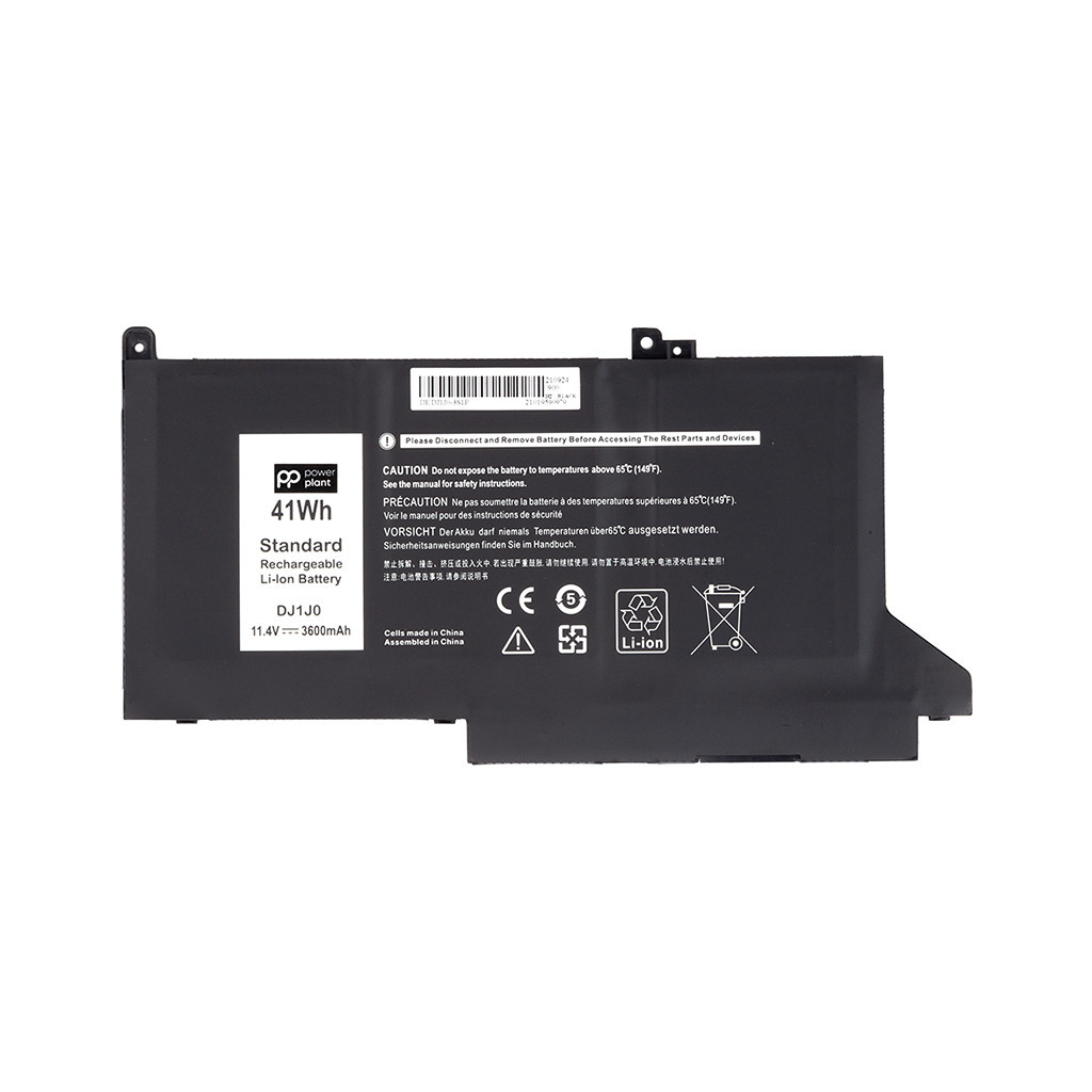 Акумулятор до ноутбука DELL Latitude 7280 (DJ1J0) 11.4V 3600mAh PowerPlant (NB441488) - зображення 1