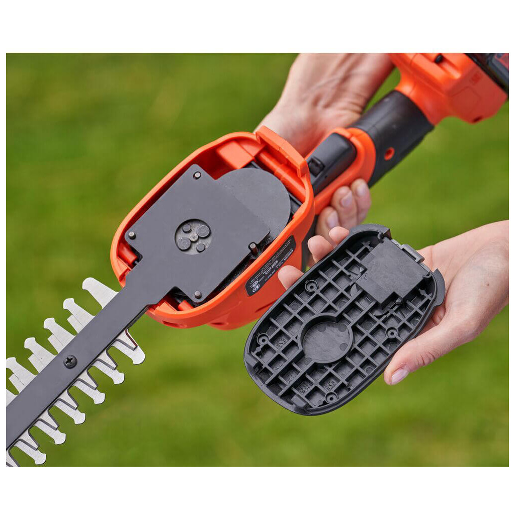 Кущоріз Black&Decker 18 В, 2Ah, насадки- 20 см/8 мм, 10 см/18 мм, (BCSS18D1) - изображение 10