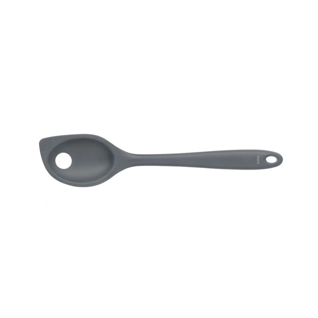 Ложка кухарська Kela Tom Hole 28,5 см Grey (12587) - зображення 1