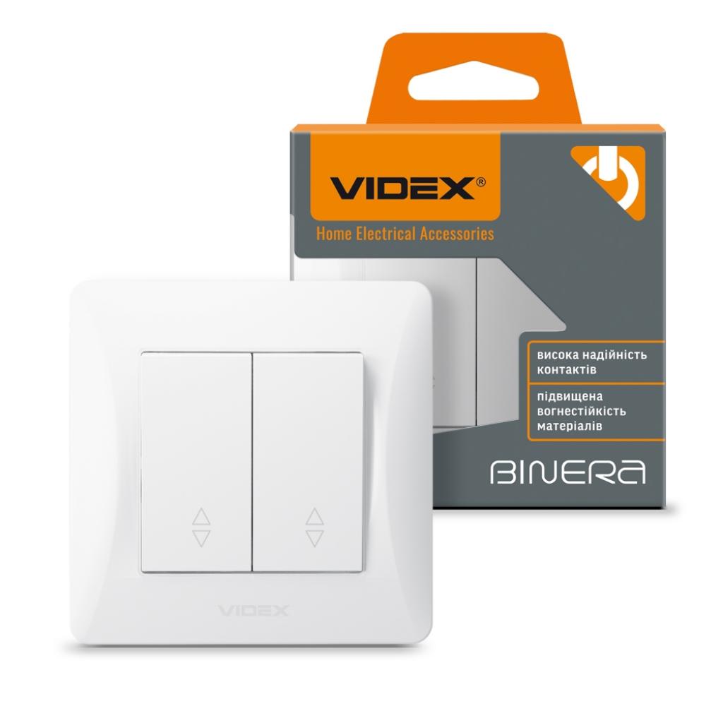 Перемикач Videx BINERA 2кл прохідний білий (VF-BNSW2P-W) - изображение 4