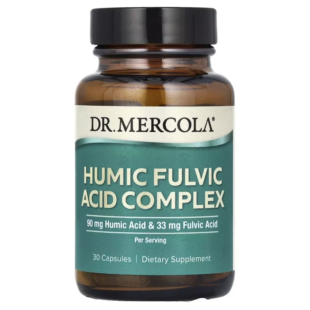 Вітамінно-мінеральний комплекс Dr. Mercola Комплекс гумінових фульвокислот, Humic Fulvic Acid Complex, 30 кап (MCL-21365) - зображення 1