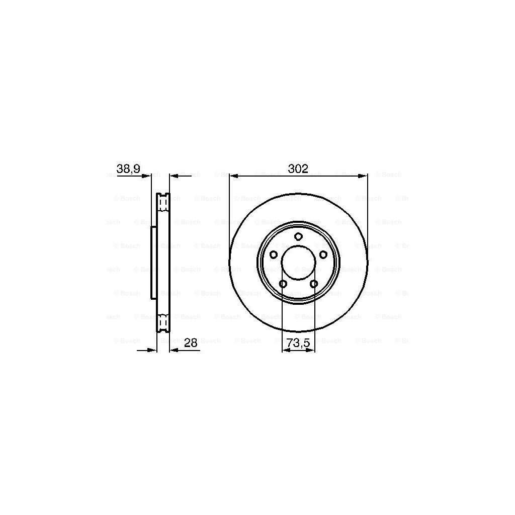 Гальмівний диск Bosch 0 986 479 117 - зображення 5