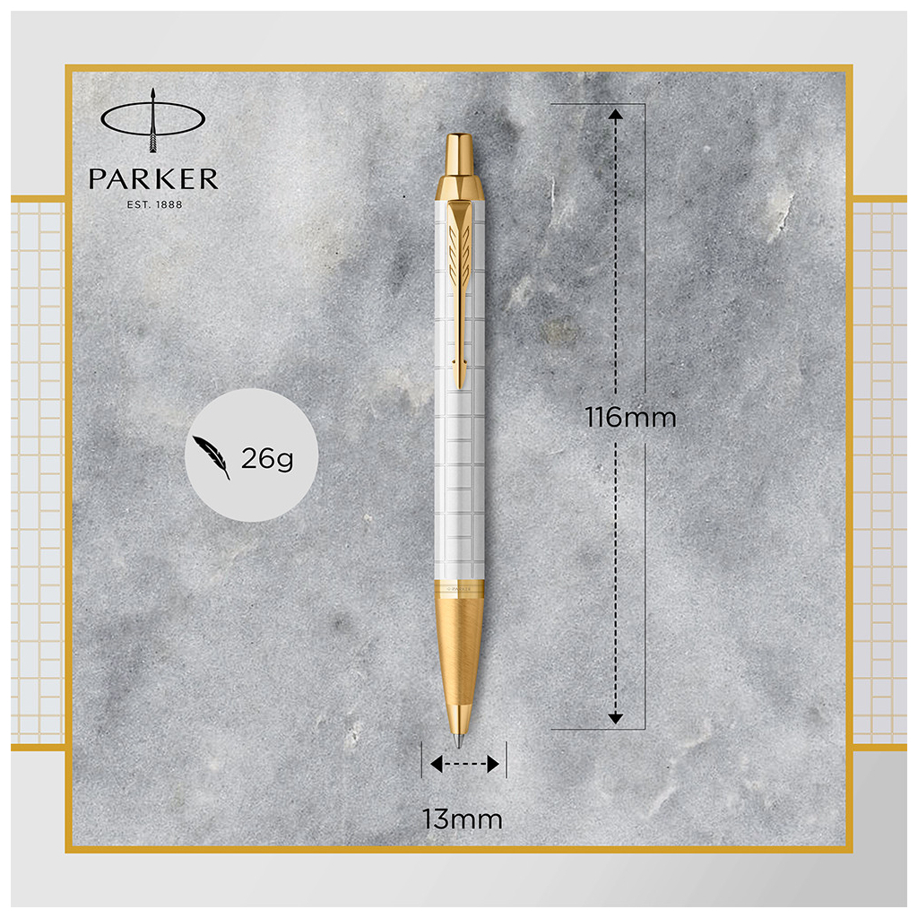 Ручка кулькова Parker IM 17 Premium Pearl GT BP (24 732) - зображення 3