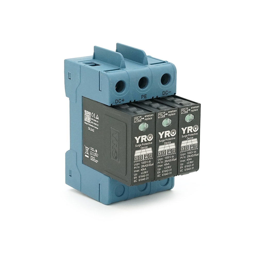 Автоматичний вимикач YRO Фотогальванічний захист (YRSP-D2-600-20-40KA-2p-E) - зображення 1