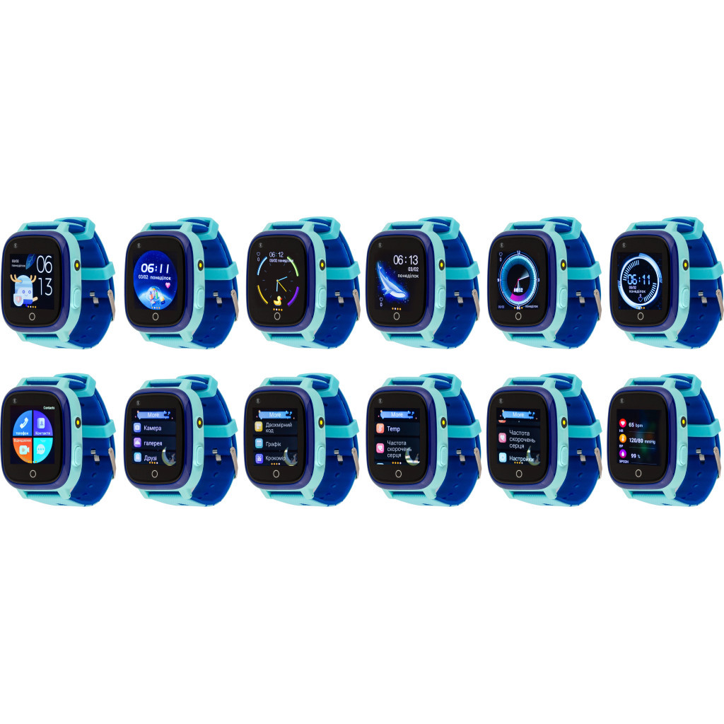 Смарт-годинник Amigo GO005 4G WIFI Kids waterproof Thermometer Blue (747017) - зображення 7