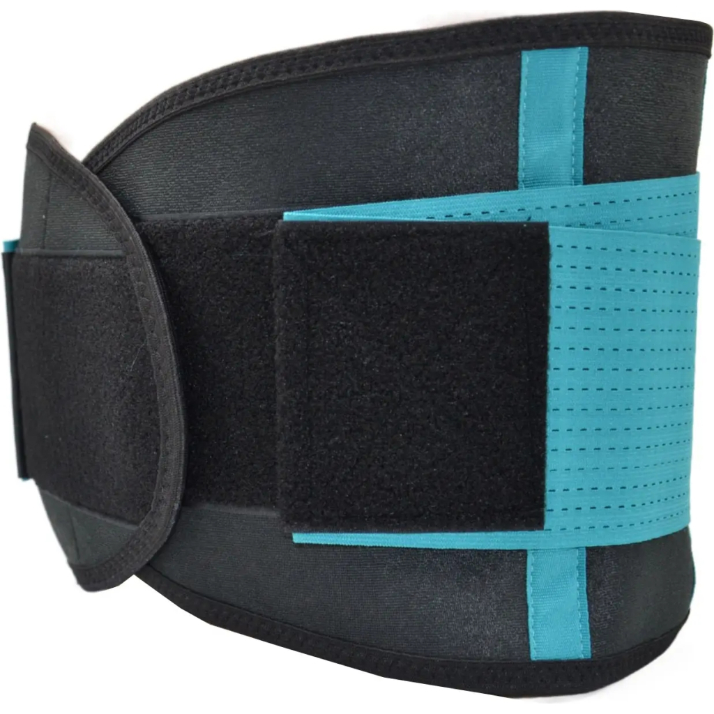 Пояс компресійний MadMax MFA-277 Slimming and Support Belt black/turquoise M (MFA-277-TRQ_M) - изображение 2