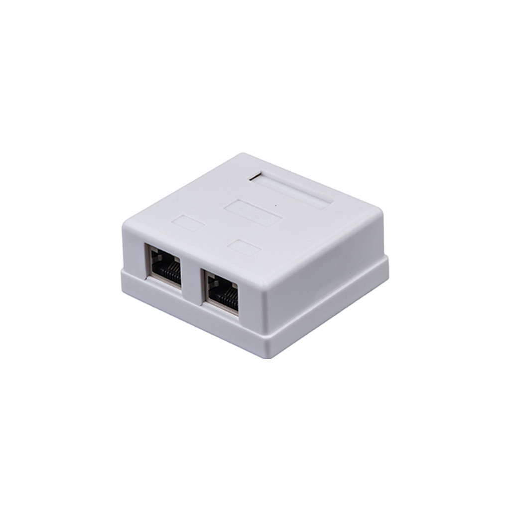 Комп'ютерна розетка RJ45 x2 STP 5e Kingda (KD-WP6037-C5e) - зображення 1