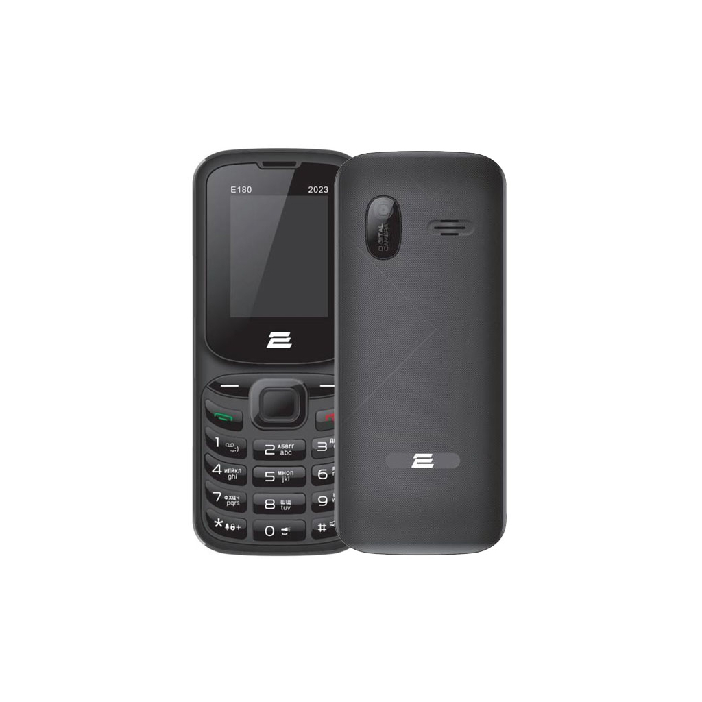 Мобільний телефон 2E E180 2023 Black (688130251044) - зображення 1