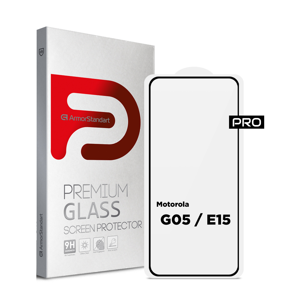 Скло захисне Armorstandart Pro Motorola G05 / E15 Black (ARM83294) - зображення 1