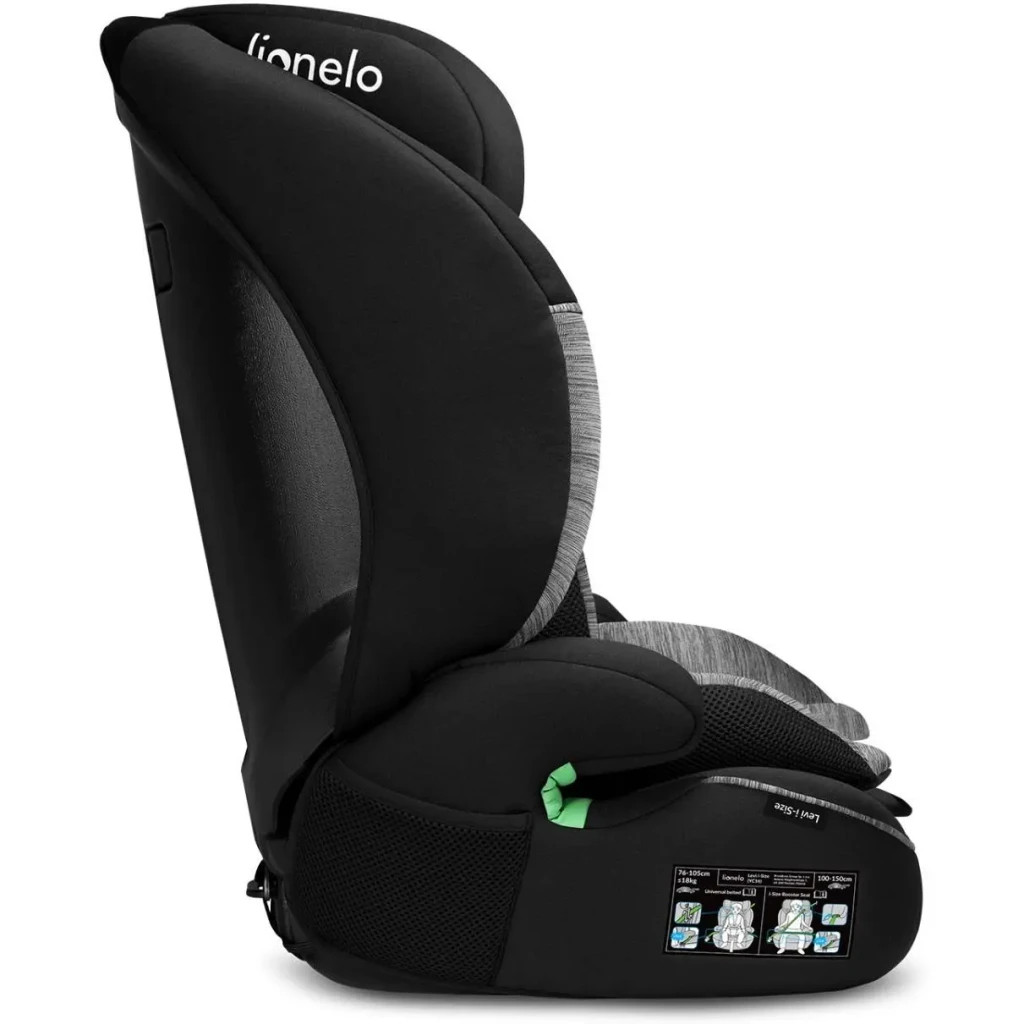 Автокрісло Lionelo Levi i-Size Black Grey (LO-LEVI I-SIZE BLACK GREY) - зображення 3
