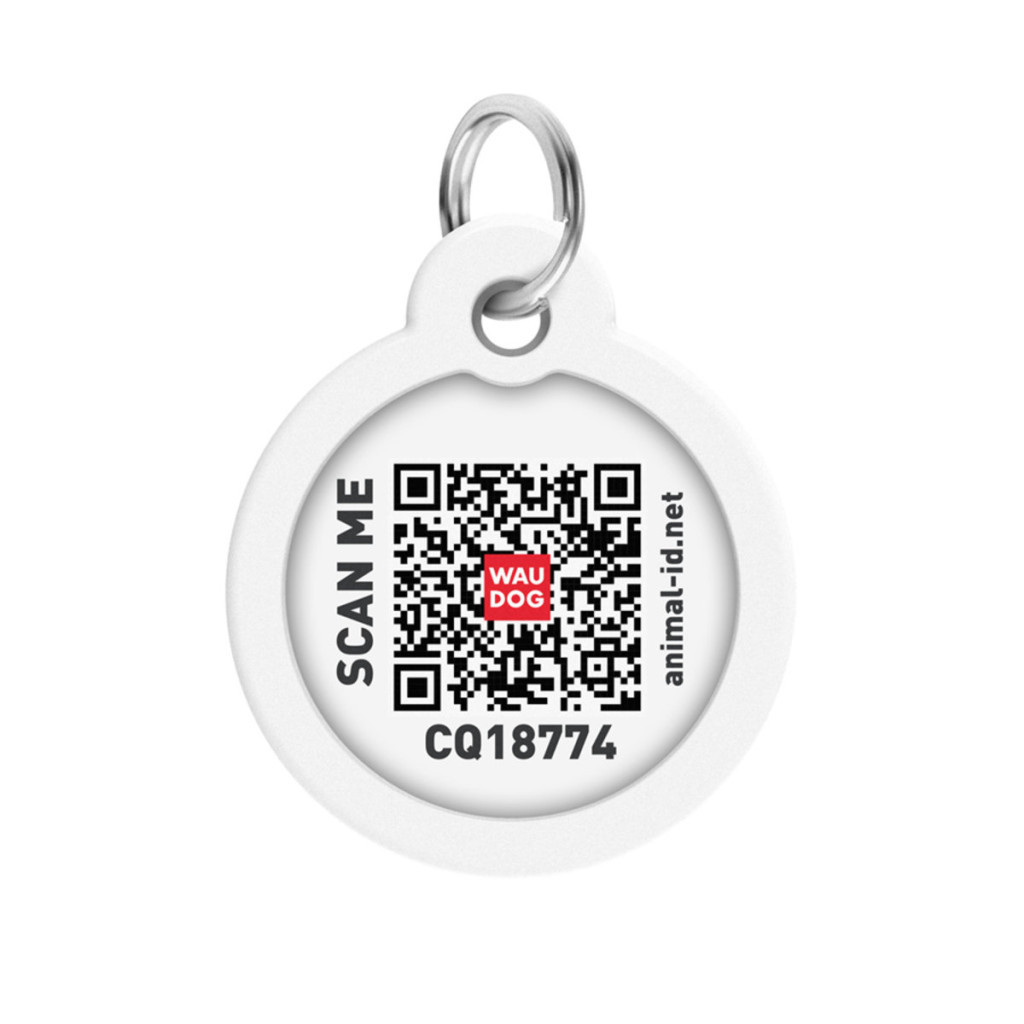 Адресник для тварин WAUDOG Smart ID з QR паспортом "Супергерої логоманія" коло 30 мм (230-1014) - изображение 3