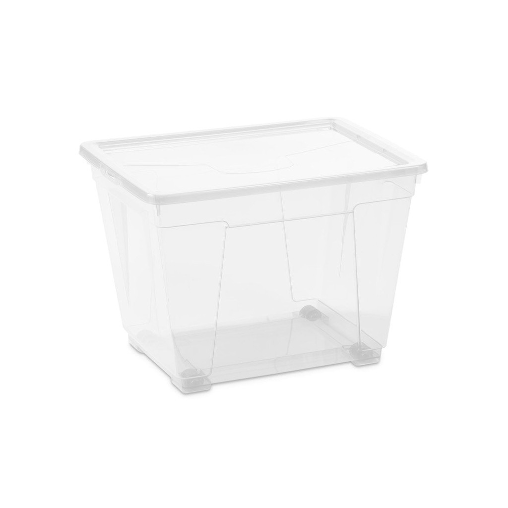 Контейнер для зберігання DEA home Easy прямокутний на колесах Прозорий 20 л (20078) - зображення 1