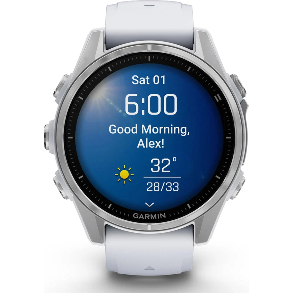 Смарт-годинник Garmin fenix 8 43mm, AMOLED, Glass, BareSS/Whitestone, WhitestoneBn (010-02903-00) - зображення 8