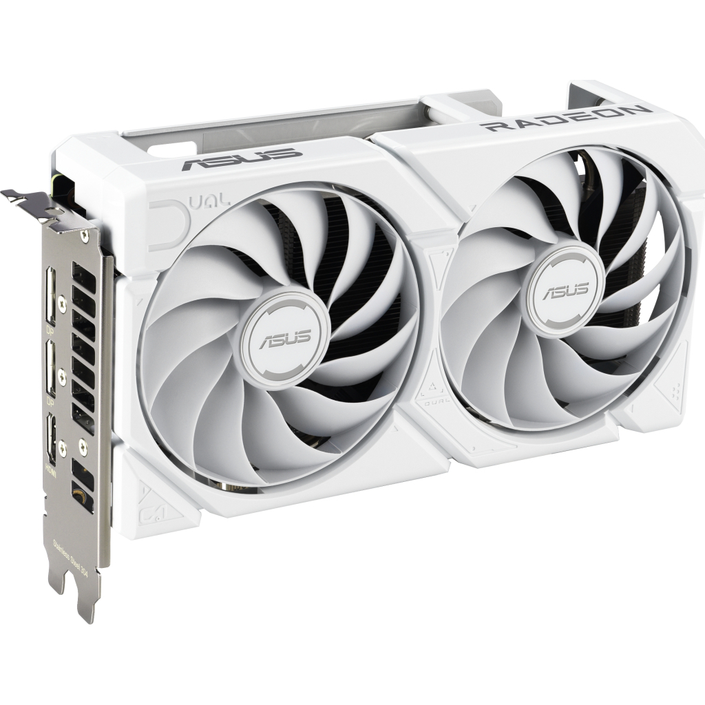 Відеокарта ASUS Radeon RX 9060 XT 16Gb DUAL WHITE OC (DUAL-RX9060XT-16G-WHITE) - изображение 2