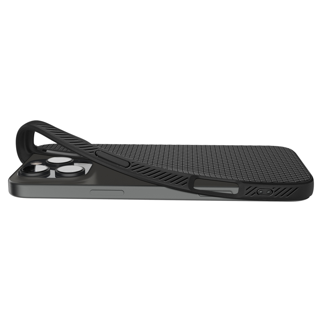 Чохол до мобільного телефона Spigen iPhone 16 Pro Liquid Air Matte Black (ACS08117) - изображение 8