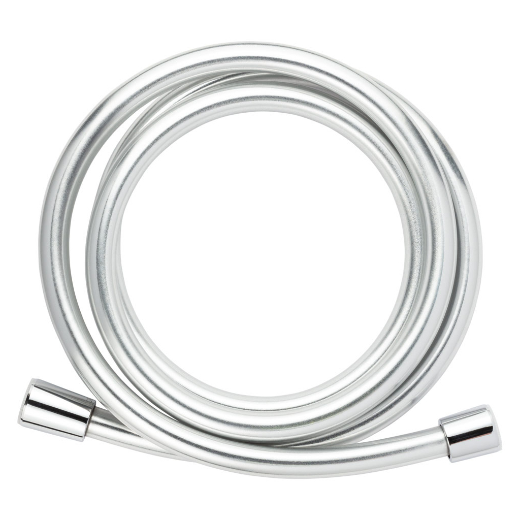 Шланг для душа Corso 1/2" ПВХ 3-х шаровий з підшипником сріблястий (XB-0136) - зображення 1