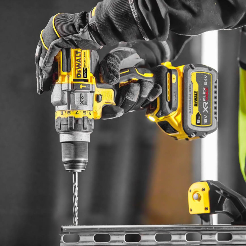 Шуруповерт DeWALT XR Li-Ion, 18 В, 126 Нм, 500-1500-2250 об/хв, TSTAK, (без АКБ та ЗП) (DCD999NT) - зображення 9