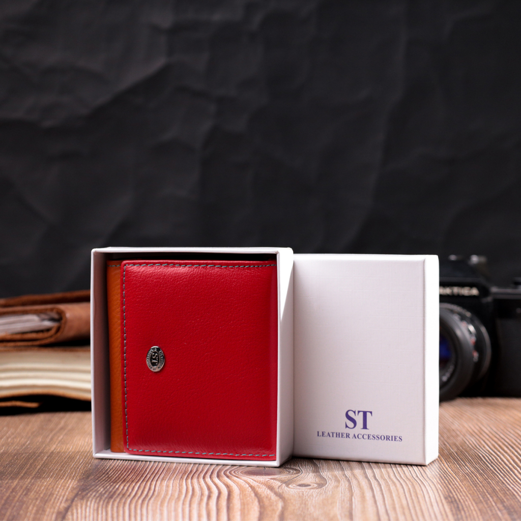 Гаманець ST Leather З натуральної шкіри Різнобарвний (19509) - зображення 10