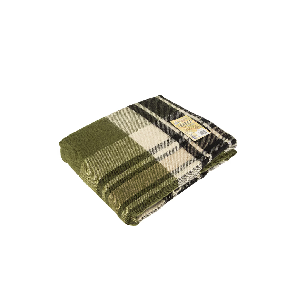 Плед Ярослав напіввовняний 41/19 зелений 170х200 (38641) - зображення 1