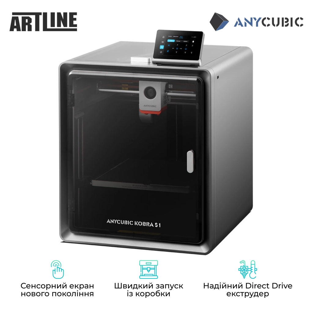 3D-принтер Anycubic Kobra S1 (KBS1BK0A-O) - зображення 3