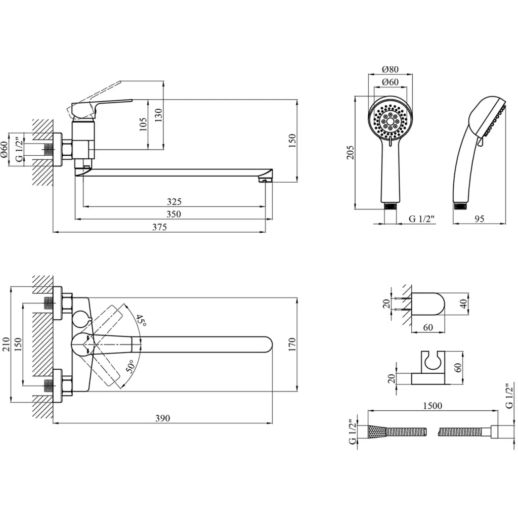 Змішувач Kroner Hagen-C071 (CV032244) - изображение 8