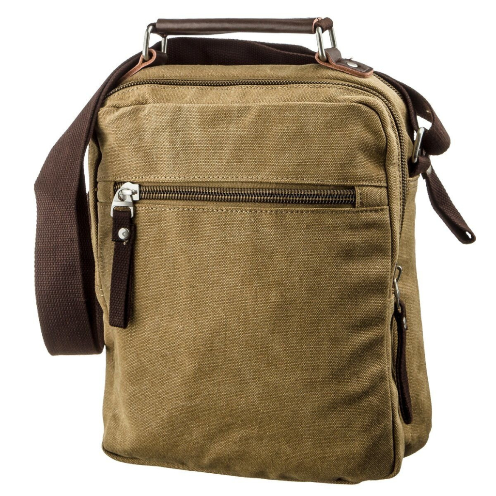 Сумка Vintage Текстильна Хакі (20154) - зображення 2