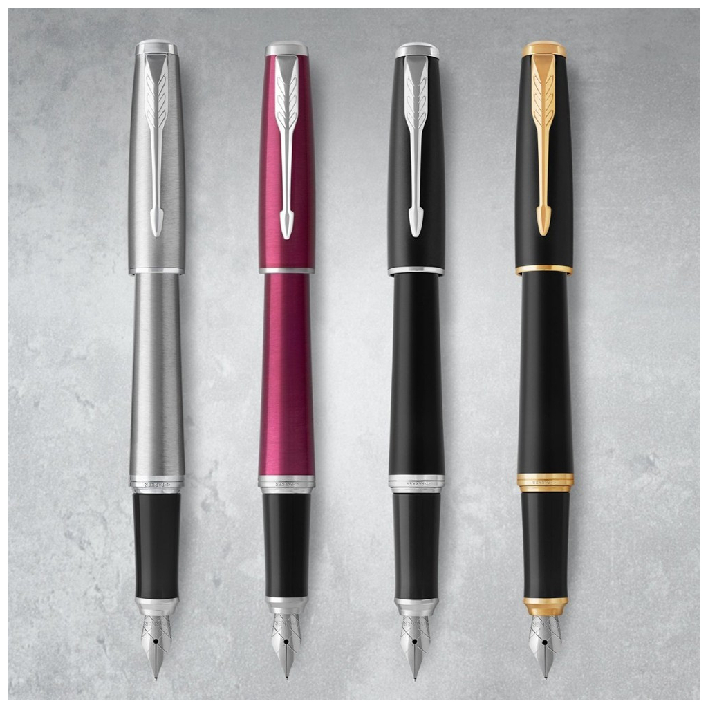 Ручка пір'яна Parker URBAN 17 Metro Metallic CT FP M (30 312) - изображение 8