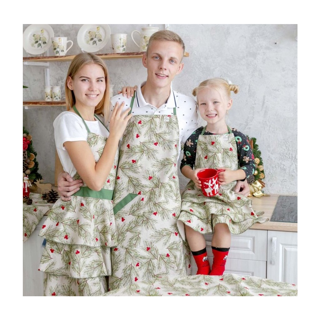Фартух Прованс Ялинка з воланами дитяча (4823093417281) - зображення 4