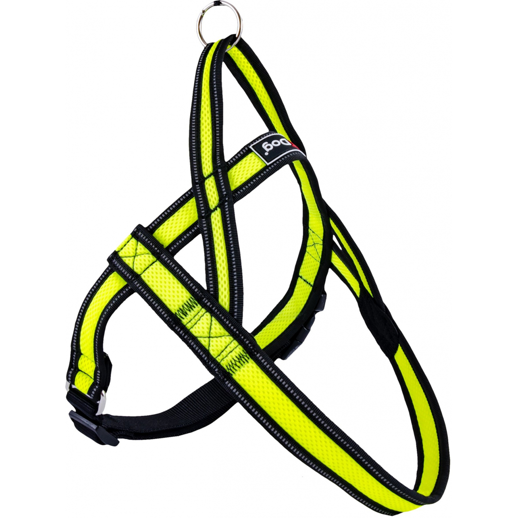 Шлея для собак GimDog Alfresco Y неопрен 2.5х70 72-90 см жовта (8009632059747) - зображення 1